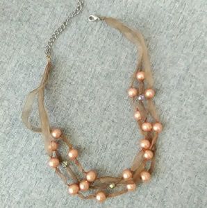 Dreamy Copper-esque Beaded Necklace